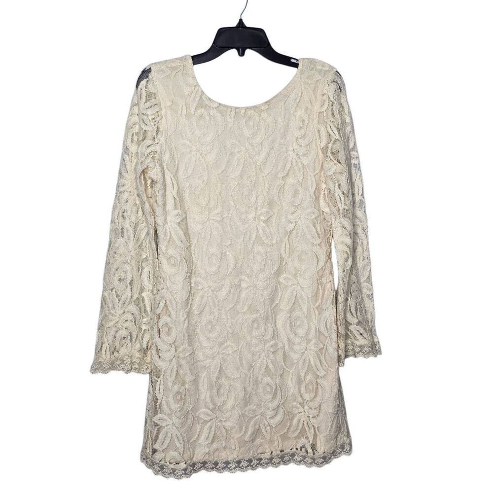 Love Fire White Lace Mini Dress